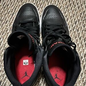 Jordan Black and Red Sneakers